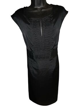 Mossimo Supply Co. Black Midi Dress with Tie-Waist